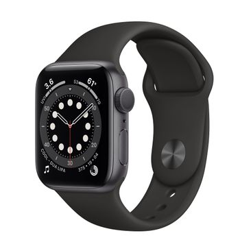 Apple Watch Series 6 (40mm, GPS) Space Grey Aluminum Case with Black Sport Band
