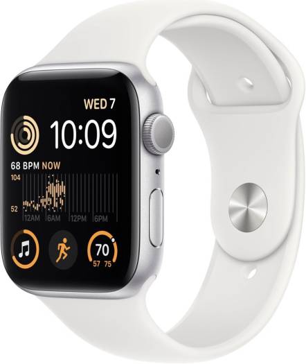 Apple Watch SE 2nd Generation (GPS) 44mm Aluminum Case with Midnight Sport Band